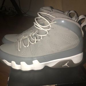 Men Jordan 9s Grey